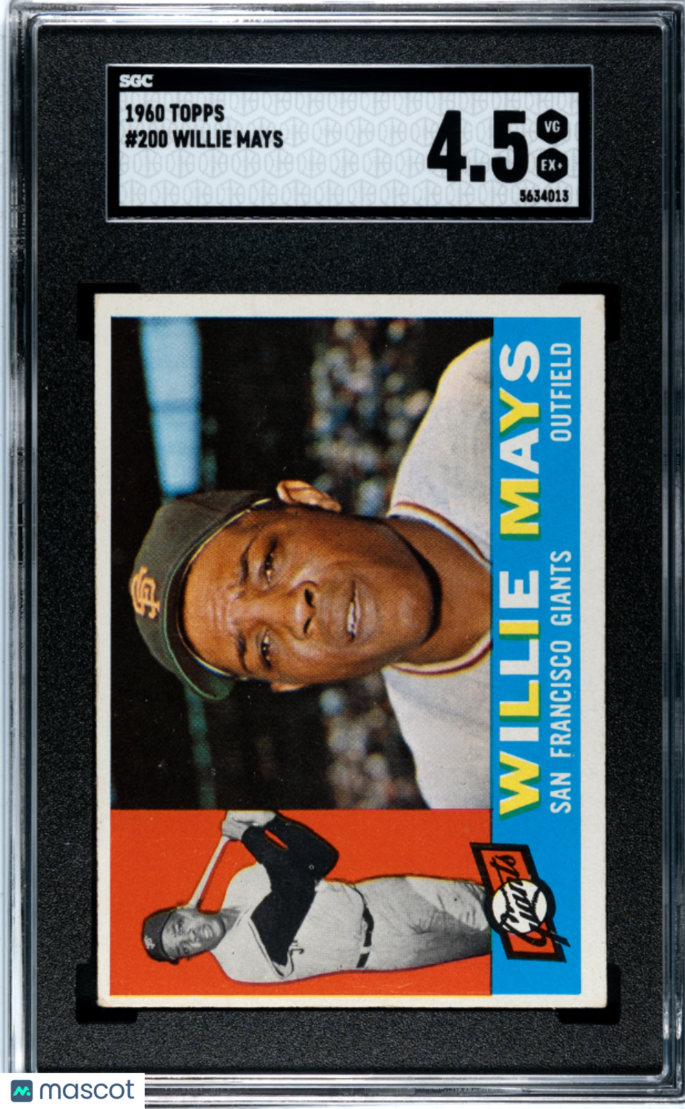 1960 Topps Willie Mays #200 SGC 4.5