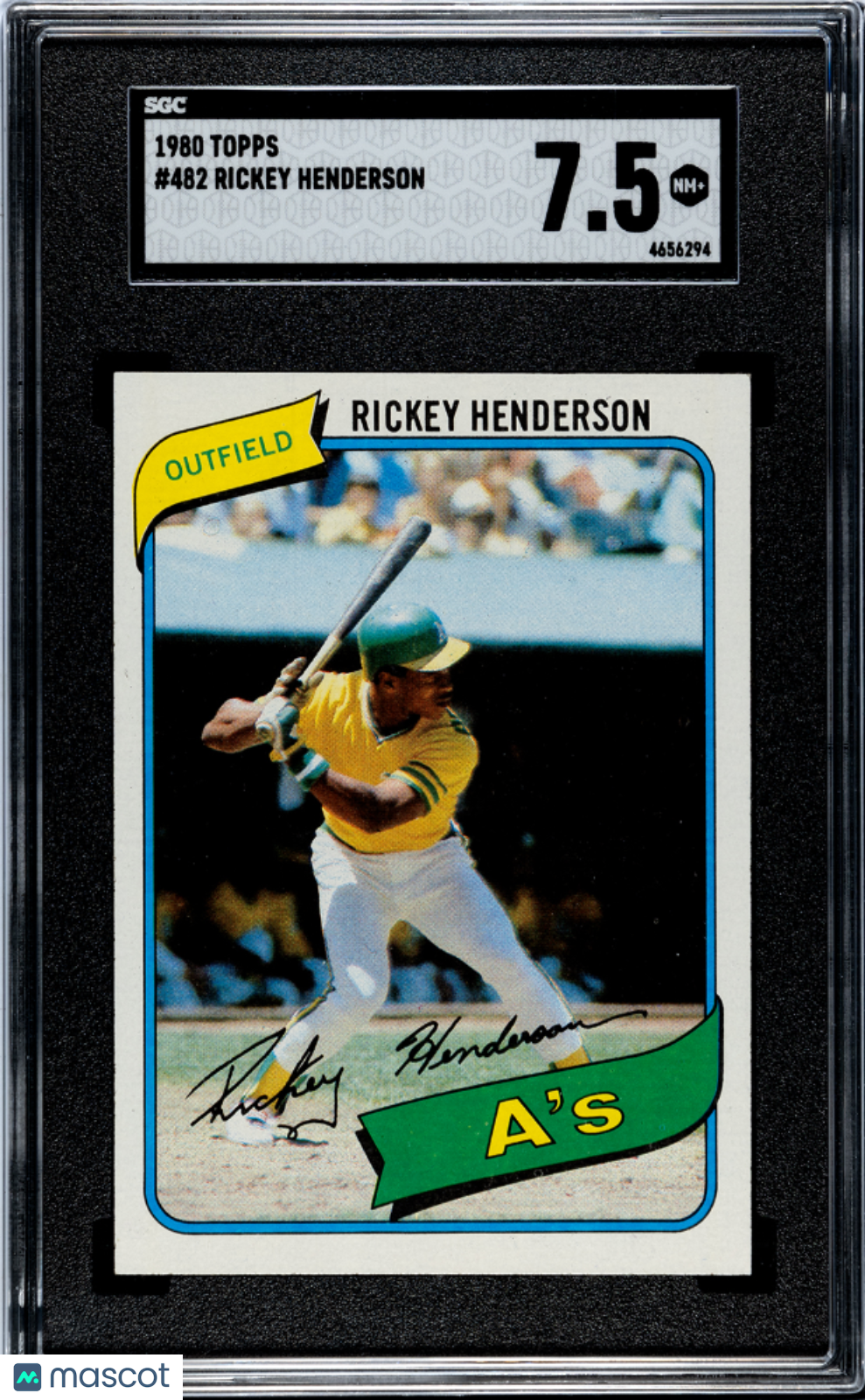 1980 Topps Rickey Henderson #482 SGC 7.5