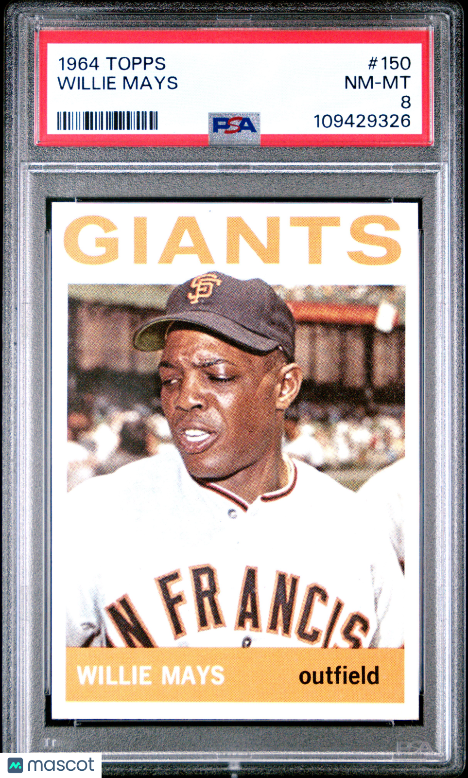 1964 Topps Willie Mays #150 PSA 8