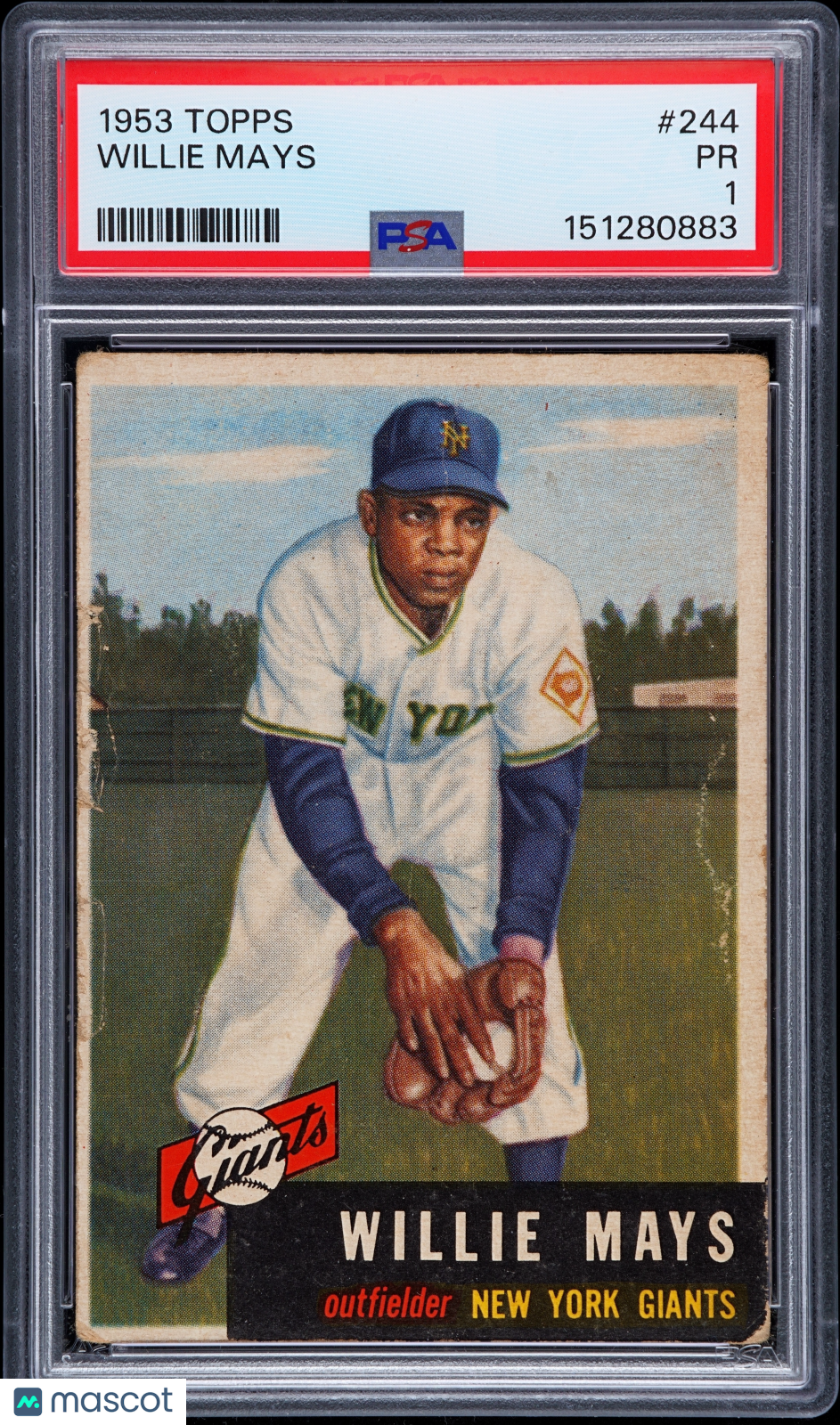 1953 Topps Willie Mays #244 PSA 1.5