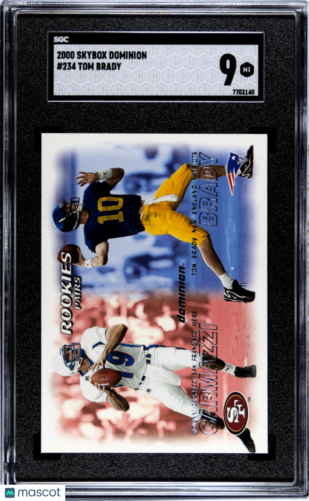 2000 Skybox Dominion Tom Brady #234 SGC 9