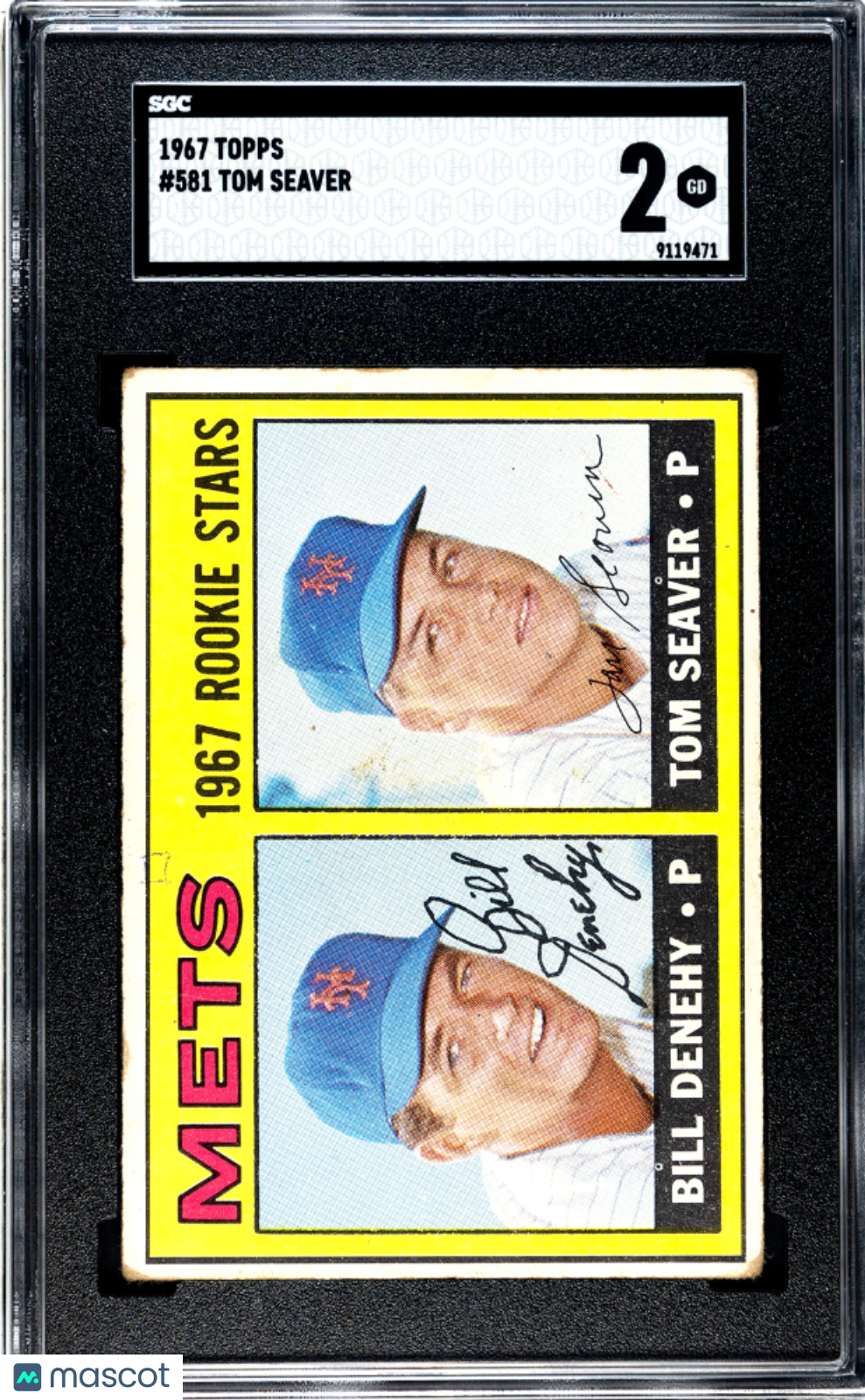 1967 Topps Tom Seaver #581 SGC 2