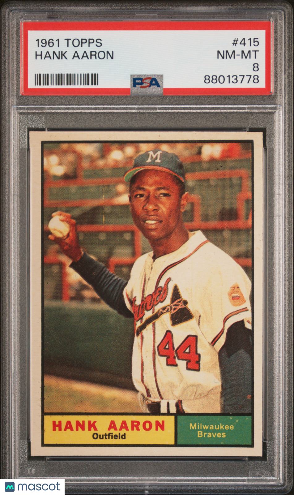 1961 Topps Hank Aaron #415 PSA 8
