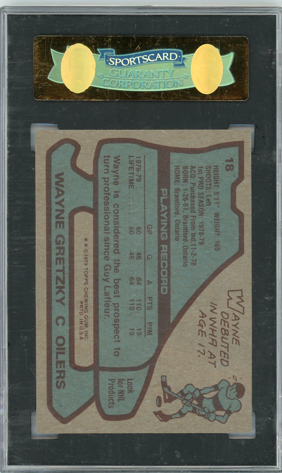 1979-80 TOPPS WAYNE GRETZKY #18 SGC 8.5
