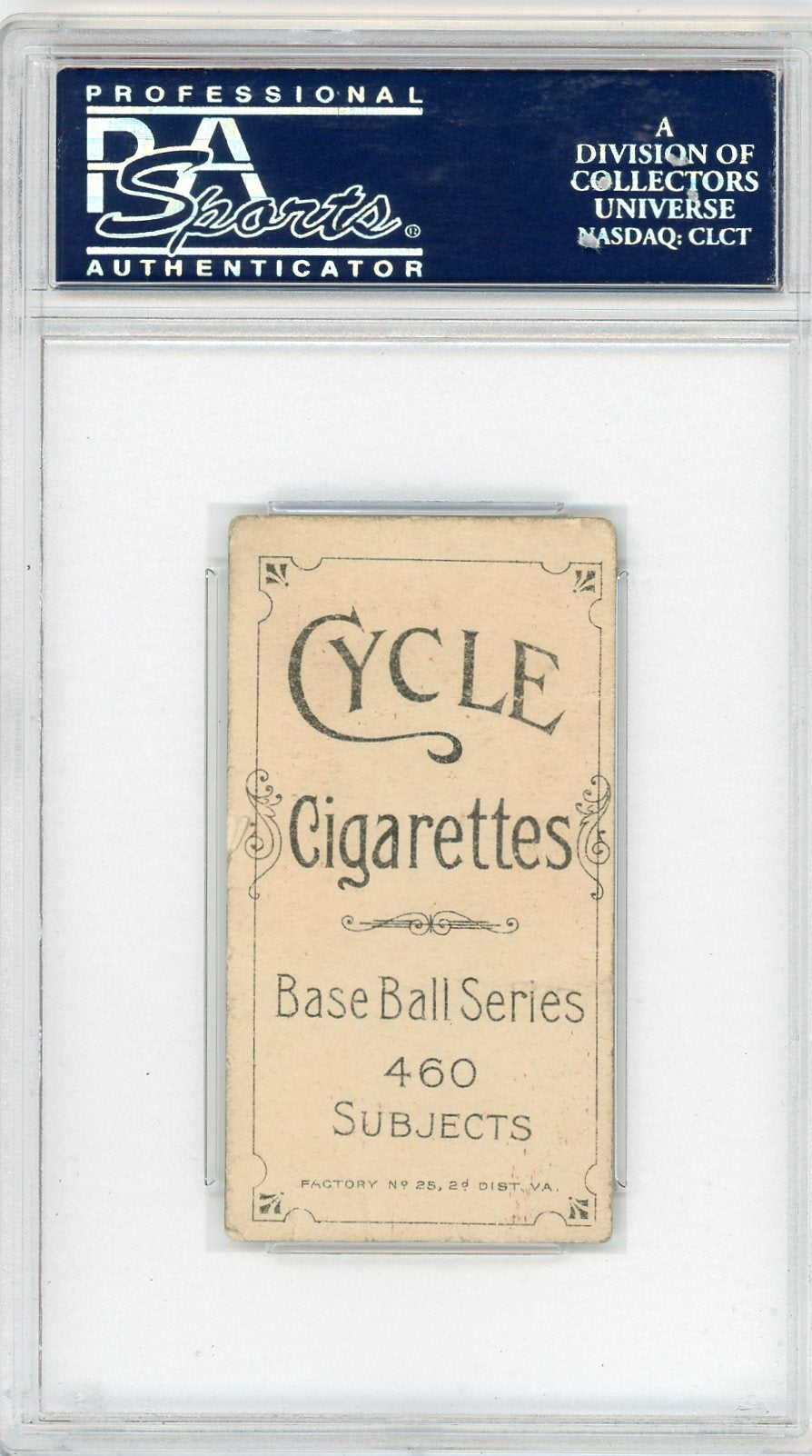 1909-11 T206 Cycle 460 Ty Cobb Portrait-Red PSA 1.5