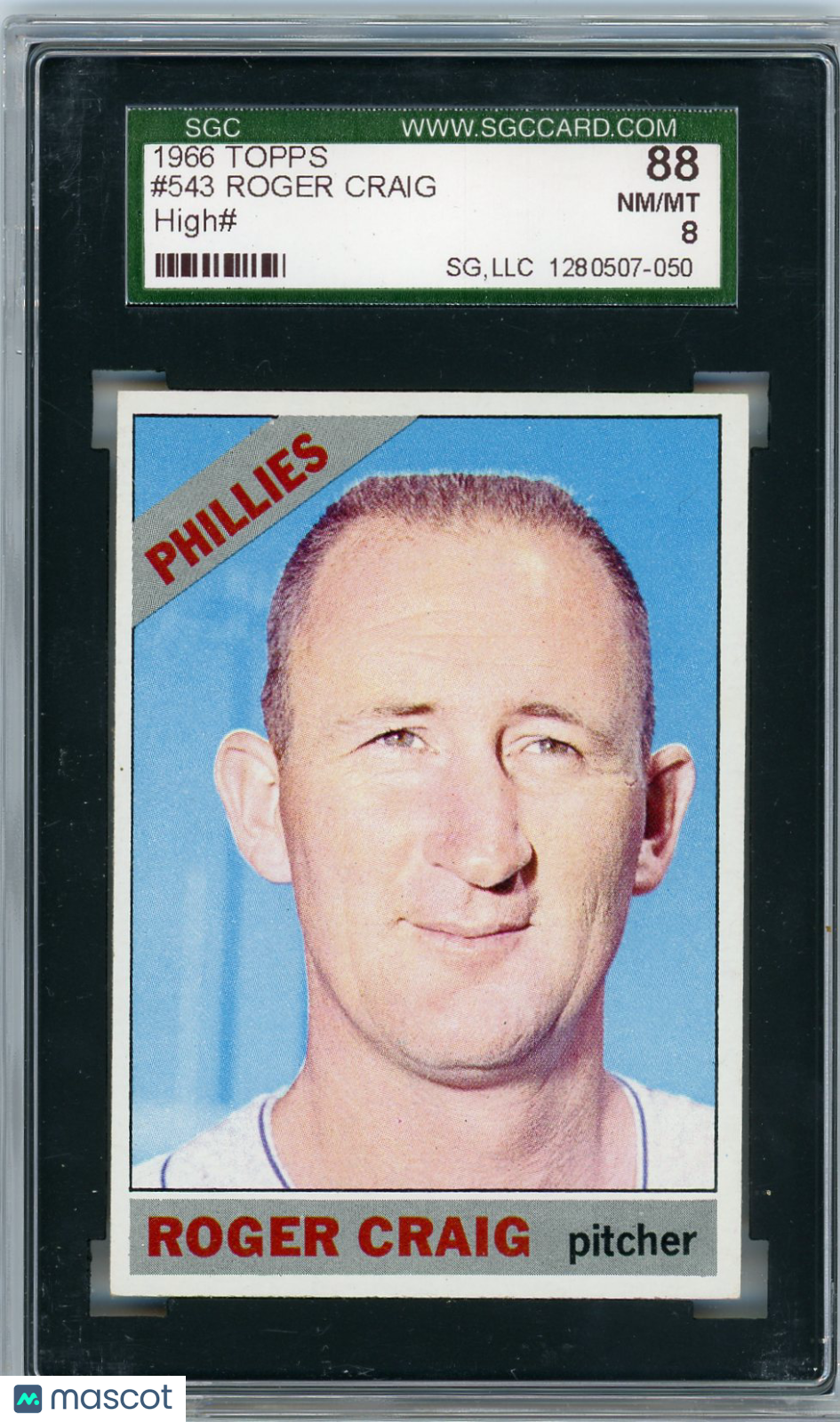 1966 Topps Roger Craig #543 SGC 8