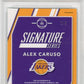 2017 Panini Donruss Optic Signature Series Alex Caruso #95 Green PSA 10