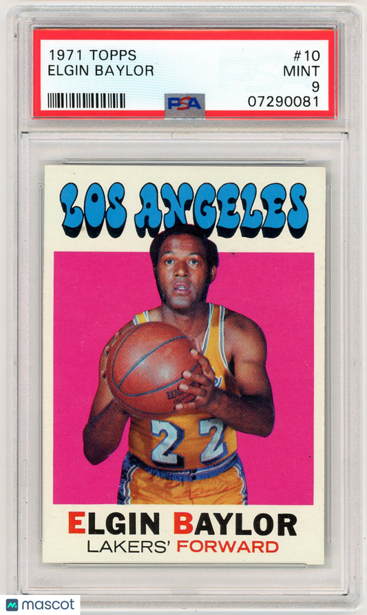 1971 Topps Elgin Baylor #10 PSA 9