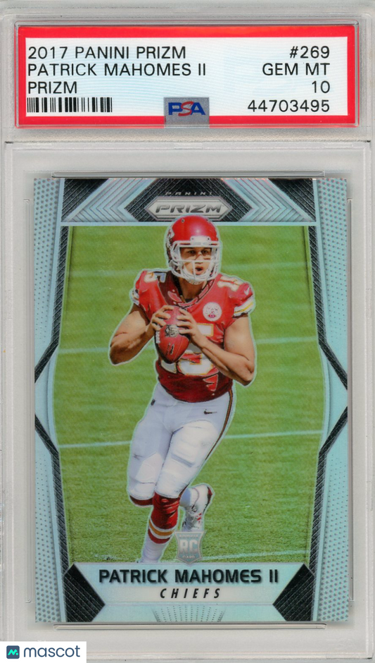 2017 Panini Prizm Patrick Mahomes II #269 PSA 10
