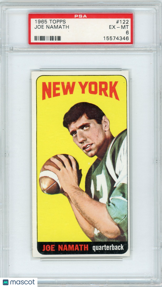 1965 Topps Joe Namath #122 PSA 6