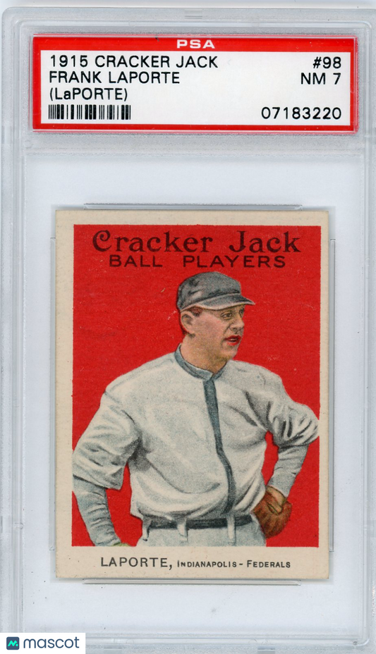 1915 Cracker Jack Frank Laporte #98 (Laporte) PSA 7