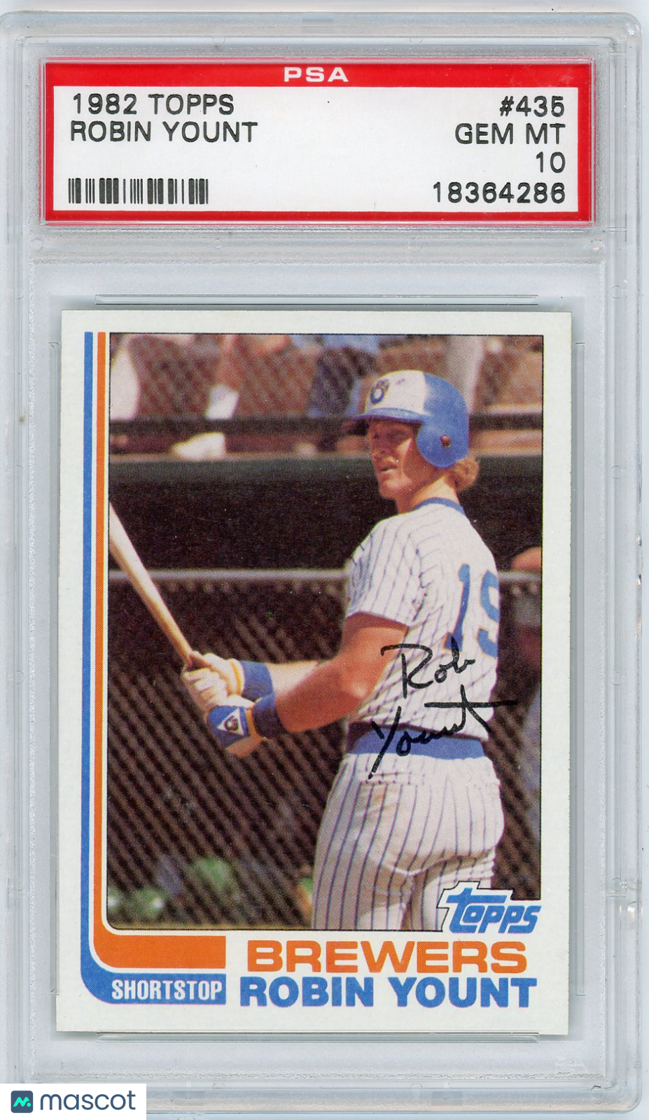 1982 Topps Robin Yount #435 PSA 10