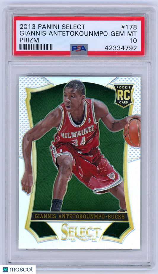 2013 Panini Select G. Antetokounmpo #178 Prizm PSA 10