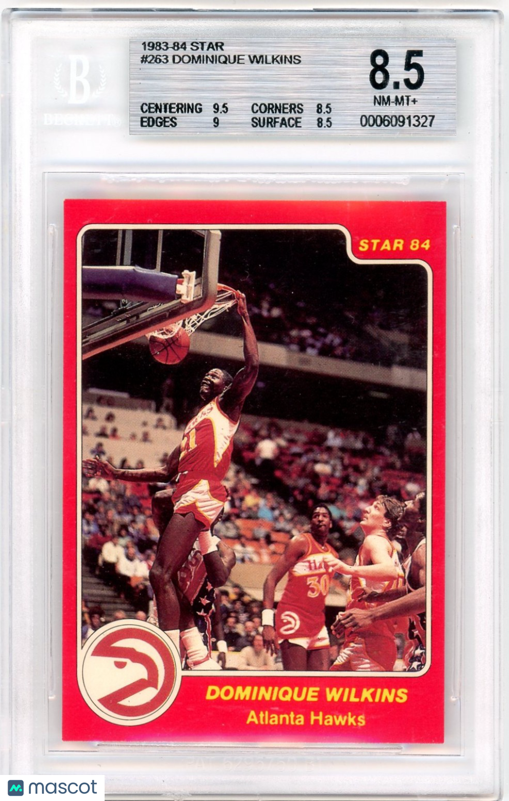 1983 Star Dominique Wilkins #263 BGS 8.5