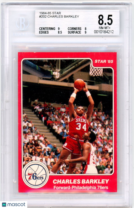 1984 Star Charles Barkley XRC #202 BGS 8.5