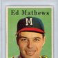 1958 Topps Ed Mathews #440 PSA 8
