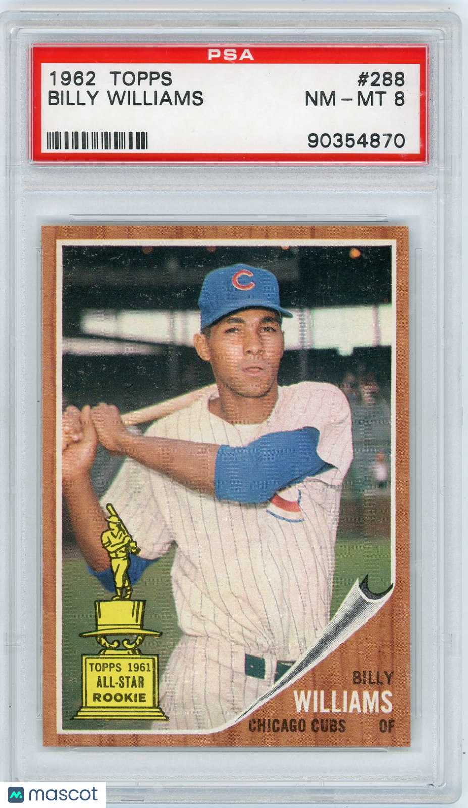 1962 Topps Billy Williams #288 PSA 8