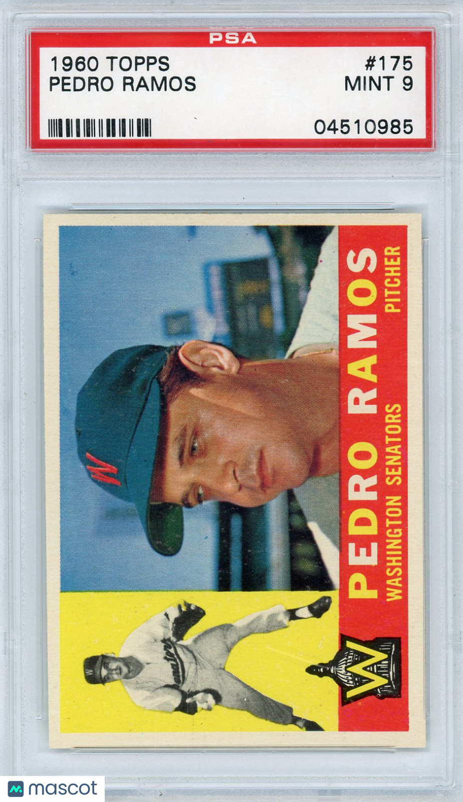 1960 Topps Pedro Ramos #175 PSA 9