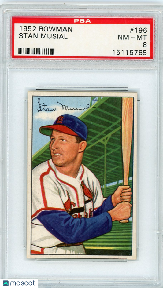 1952 Bowman Stan Musial #196 PSA 8