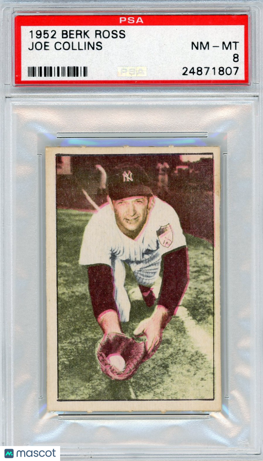 1952 Berk Ross Joe Collins PSA 8
