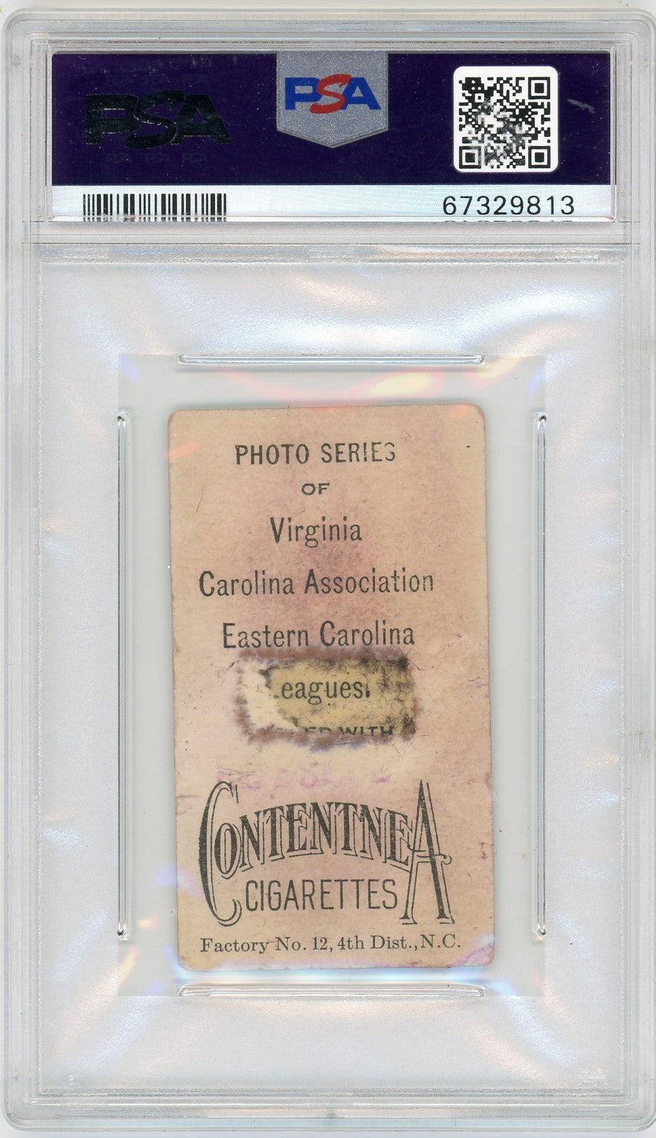 1910 T209 Contentnea Photo Series Eldridge MK PSA 1.5
