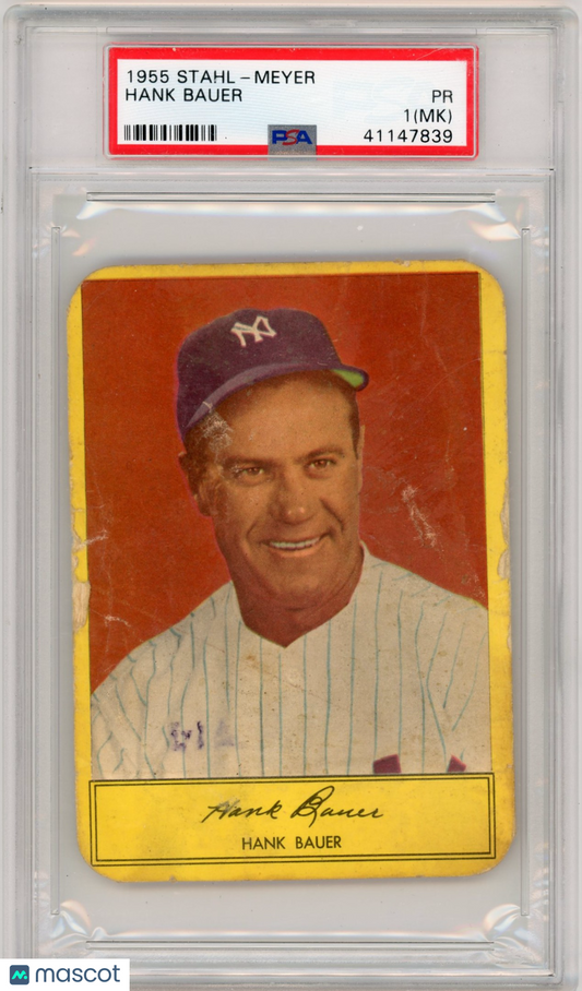 1955 Stahl-Meyer Franks Hank Bauer PSA 1 MK