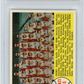 1958 Topps Redlegs Team #428 Alphabetical Checklist PSA 8