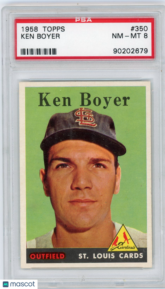1958 Topps Ken Boyer #350 PSA 8