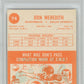1963 Topps Don Meredith #74 PSA 8