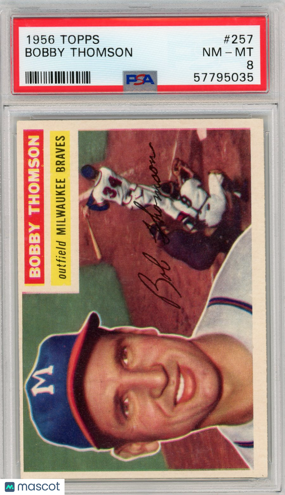 1956 Topps Bobby Thomson #257 PSA 8