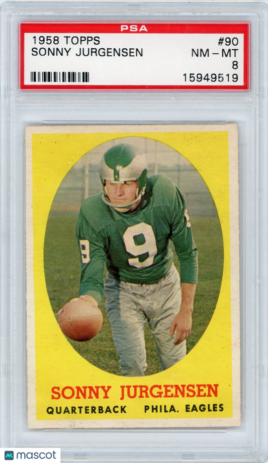 1958 Topps Sonny Jurgensen #90 PSA 8