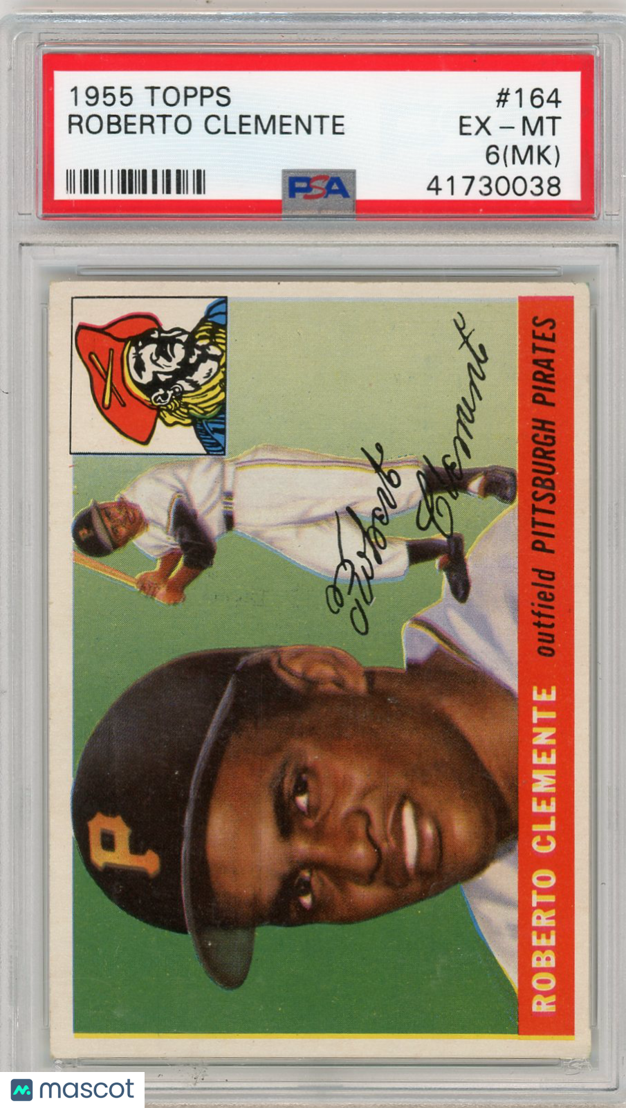 1955 Topps Roberto Clemente #164 PSA 6 MK