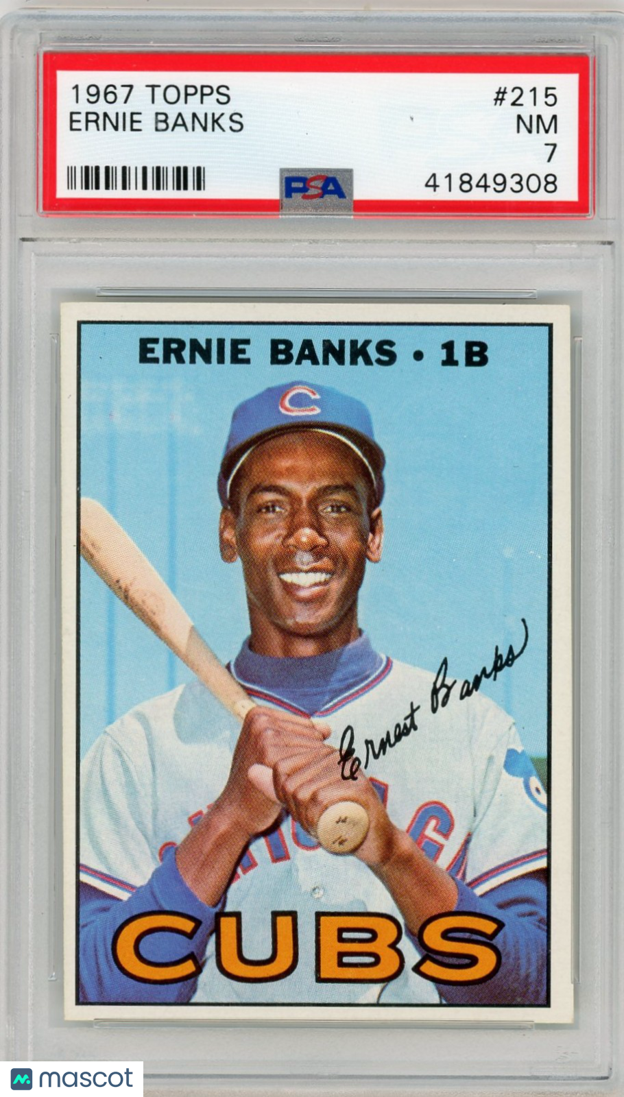 1967 Topps Ernie Banks #215 PSA 7