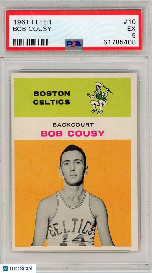 1961 Fleer Bob Cousy #10 PSA 5