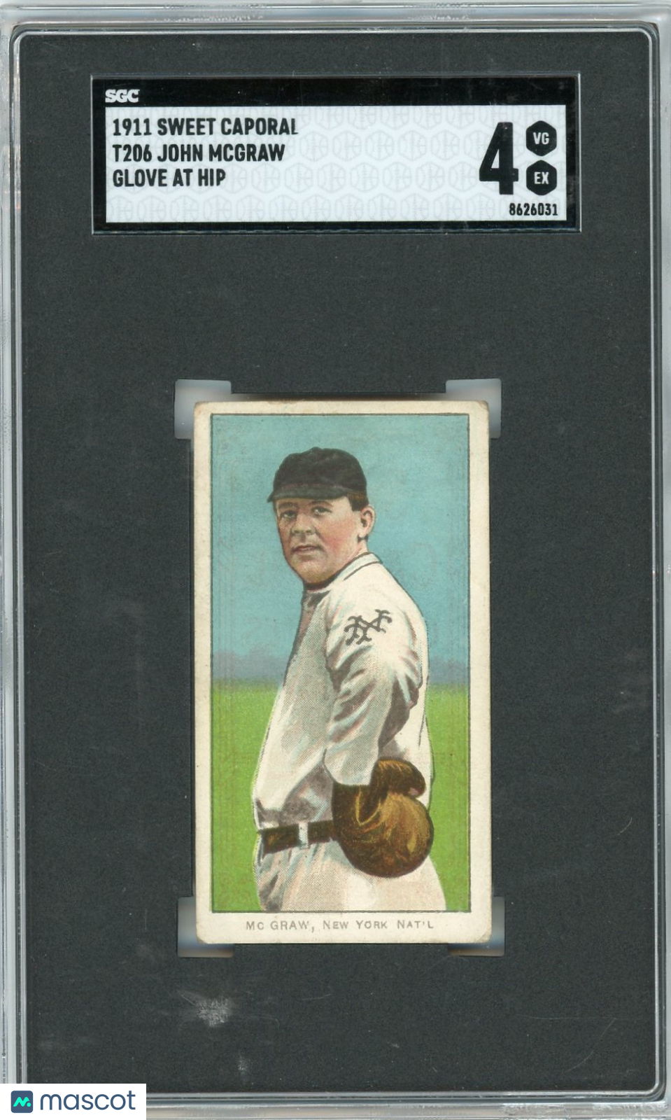 1911 Sweet Caporal (T206) John Mcgraw Glove At Hip SGC 4