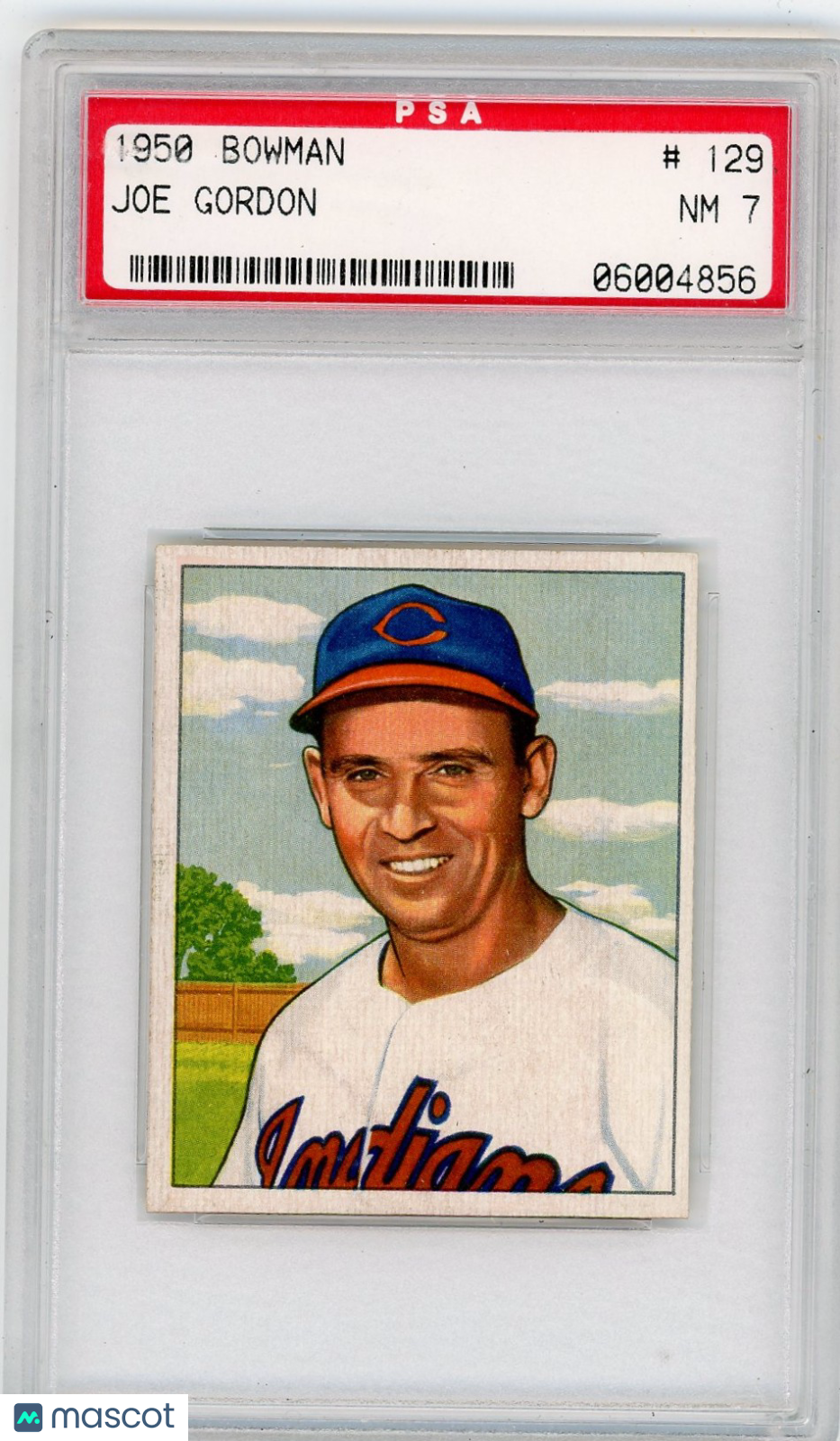 1950 Bowman Joe Gordon #129 PSA 7