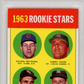 1963 Topps 1962 Rookie Stars #54 PSA 8