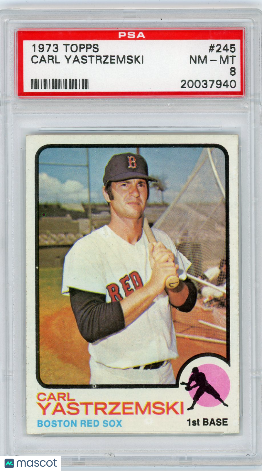 1973 Topps Carl Yastrzemski #245 PSA 8