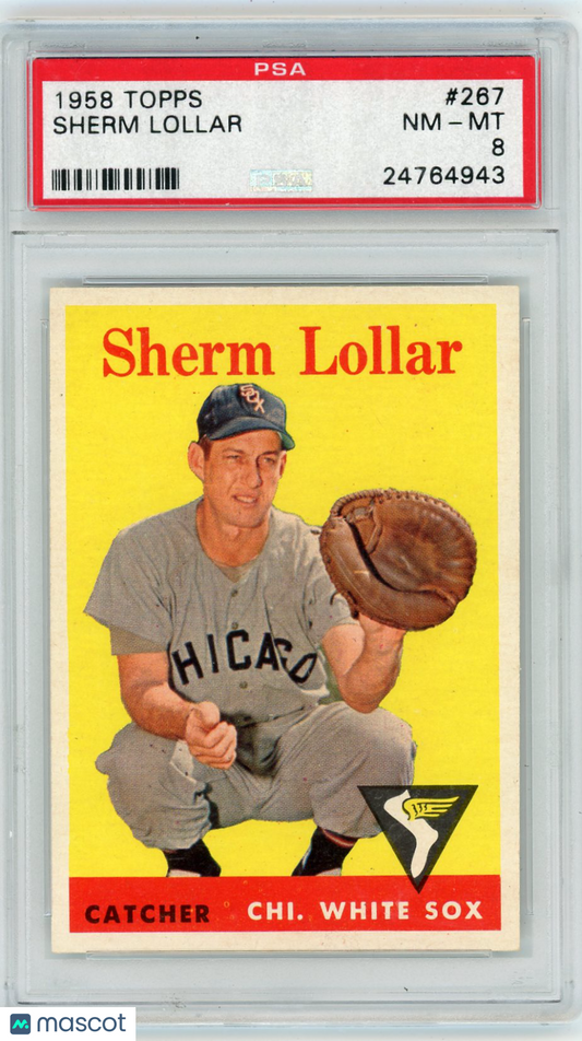 1958 Topps Sherm Lollar #267 PSA 8