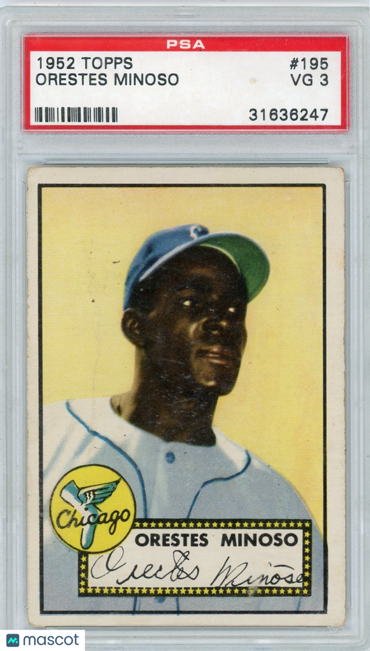 1952 Topps Orestes Minoso #195 PSA 3