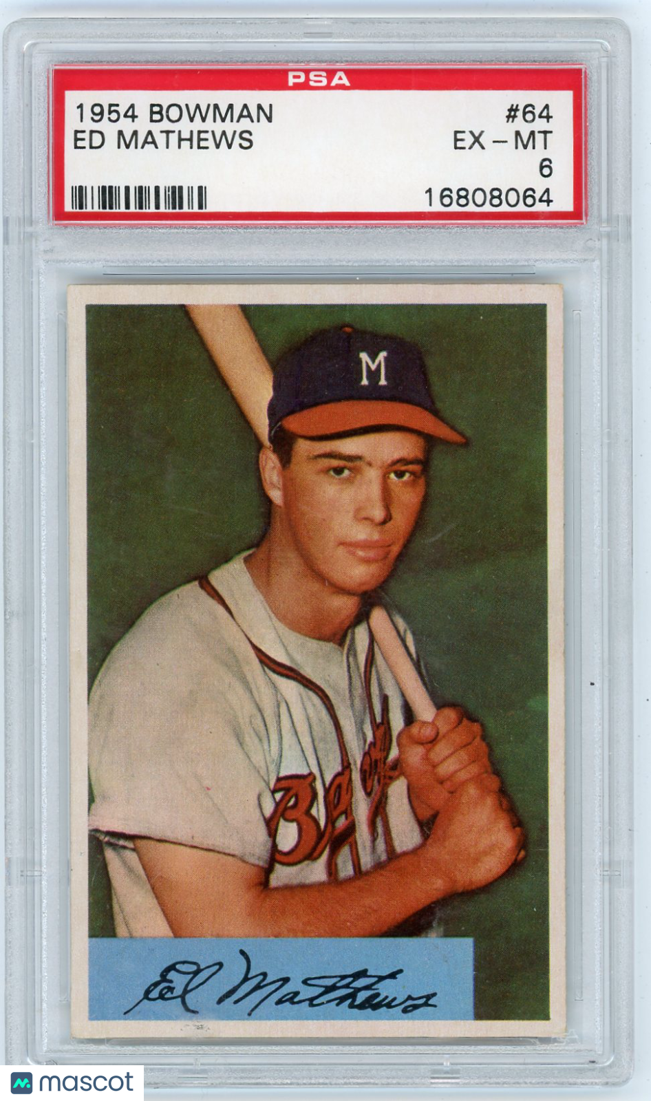 1954 Bowman Ed Mathews #64 PSA 6