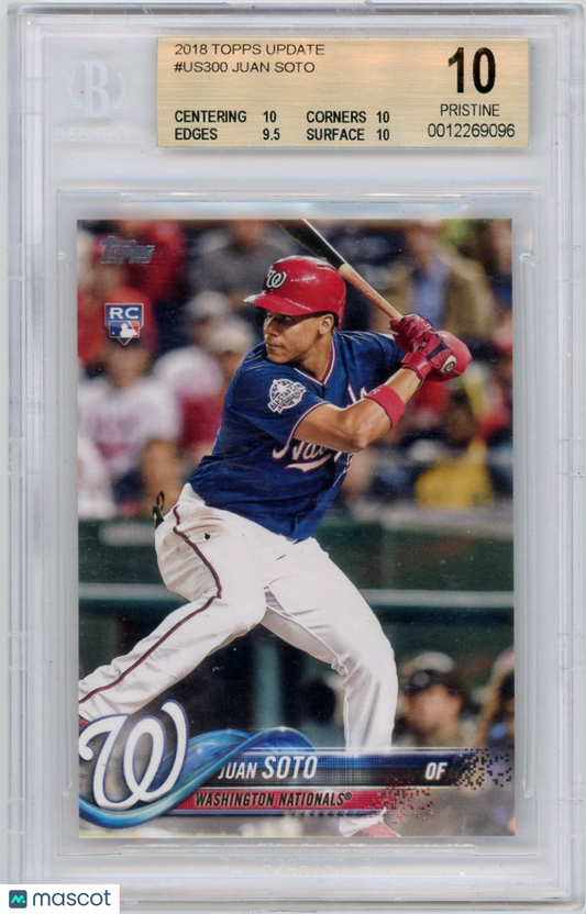 2018 Topps Update Juan Soto #US300 BGS 10 Rookie