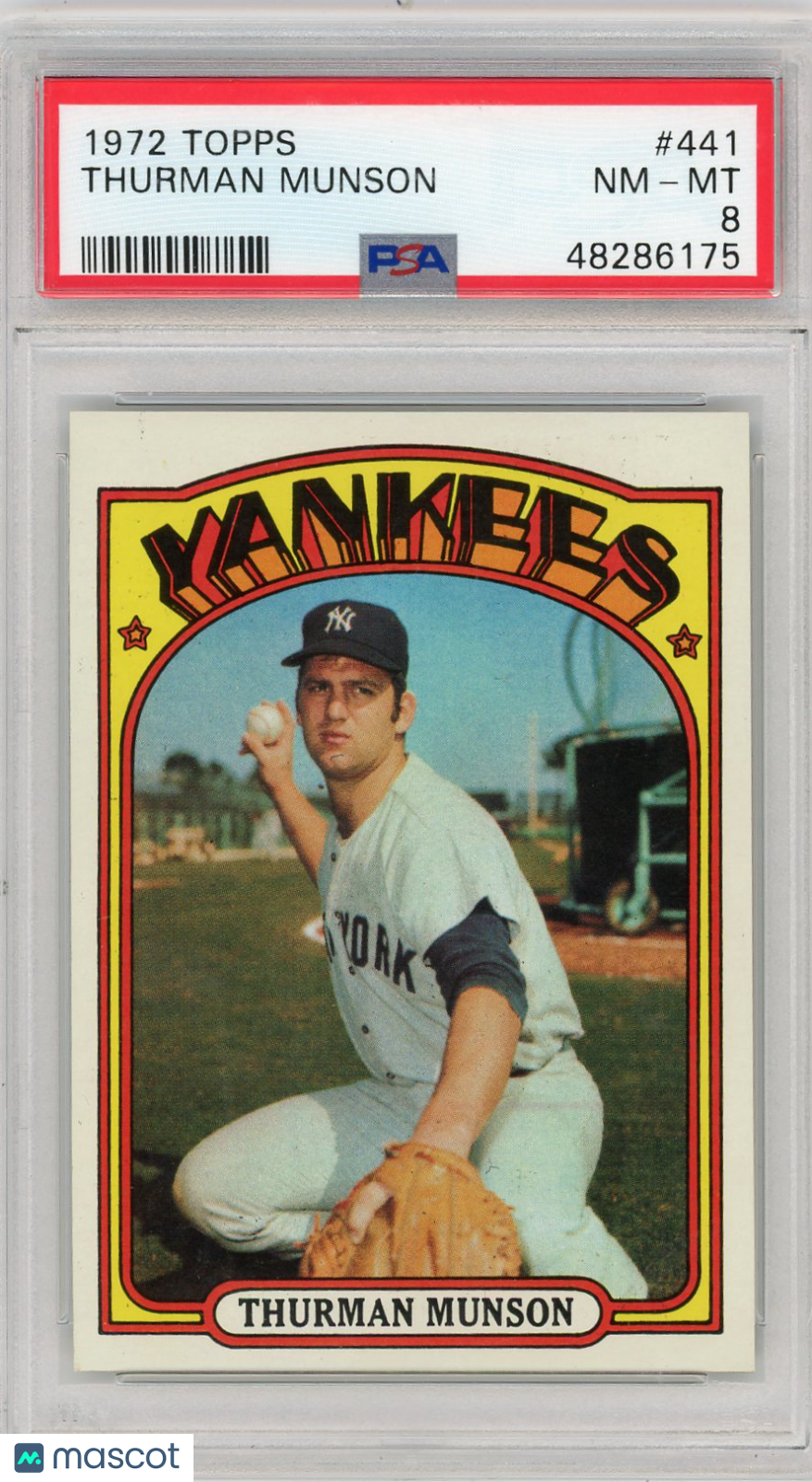 1972 Topps Thurman Munson #441 PSA 8