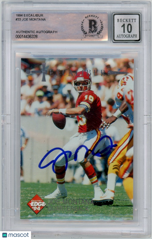 1994 Excalibur Joe Montana #33 BGS Authentic BAS Auto Authentic
