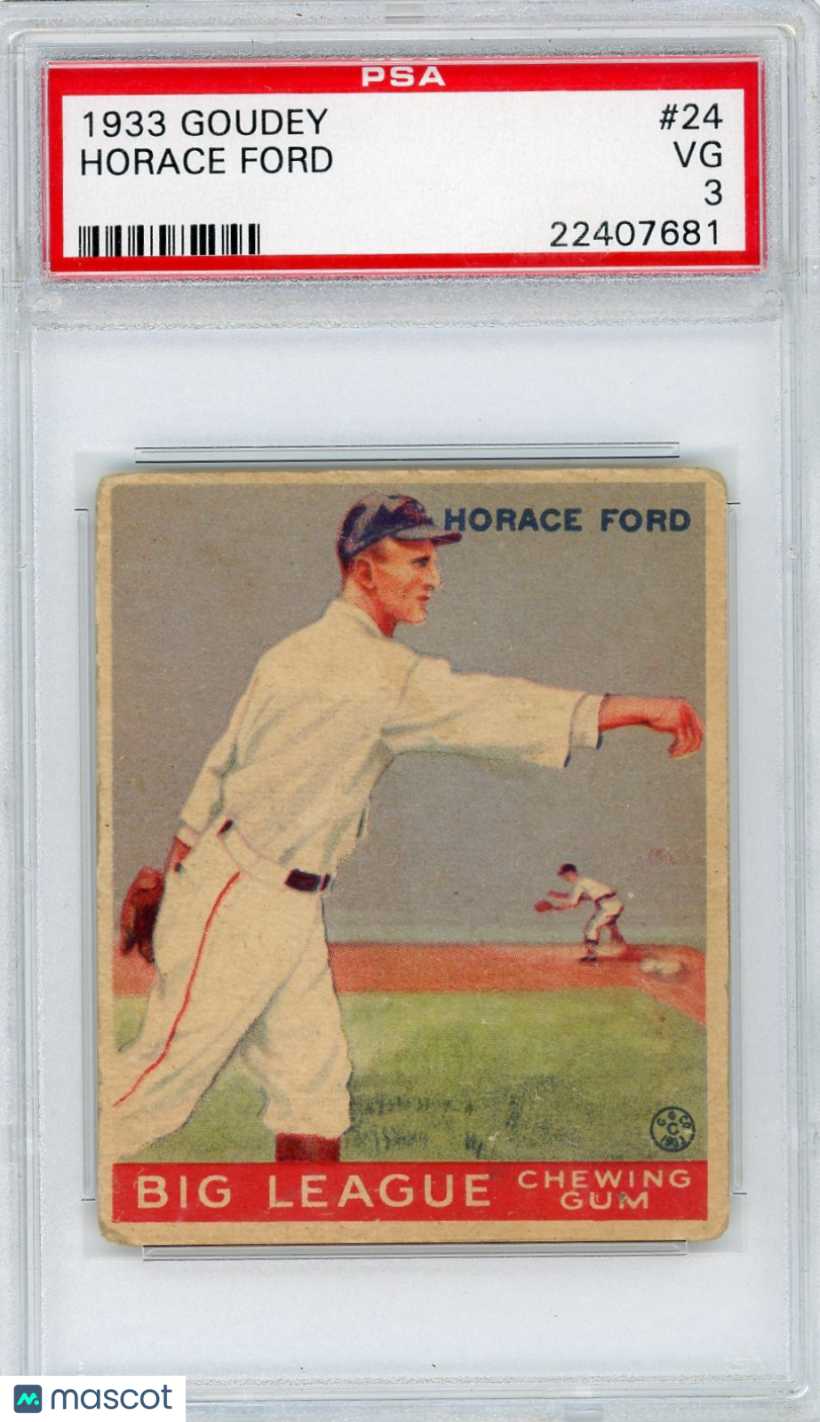 1933 Goudey Horace Ford #24 PSA 3