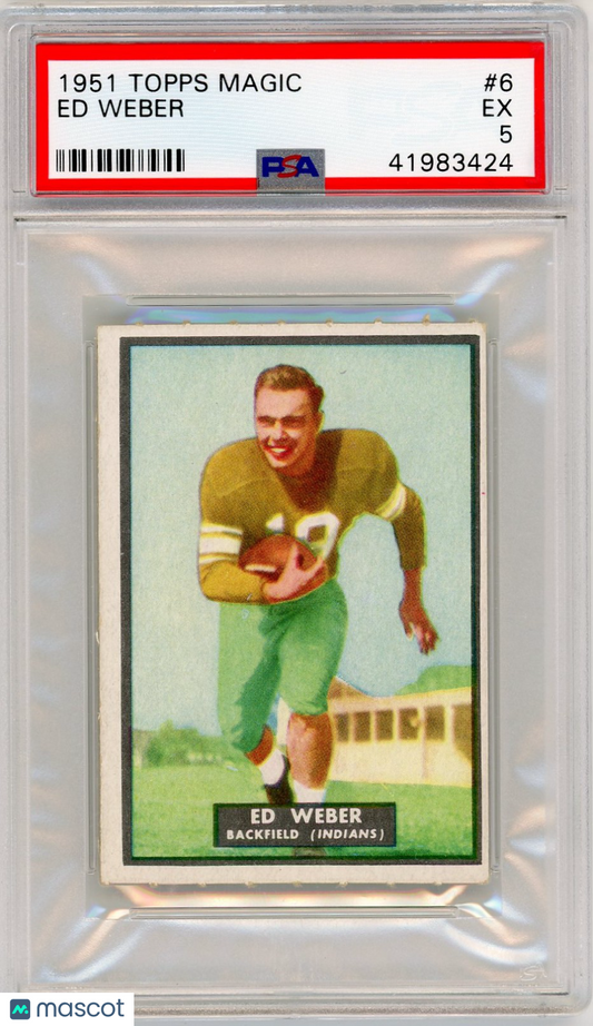 1951 Topps Magic Ed Weber #6 PSA 5