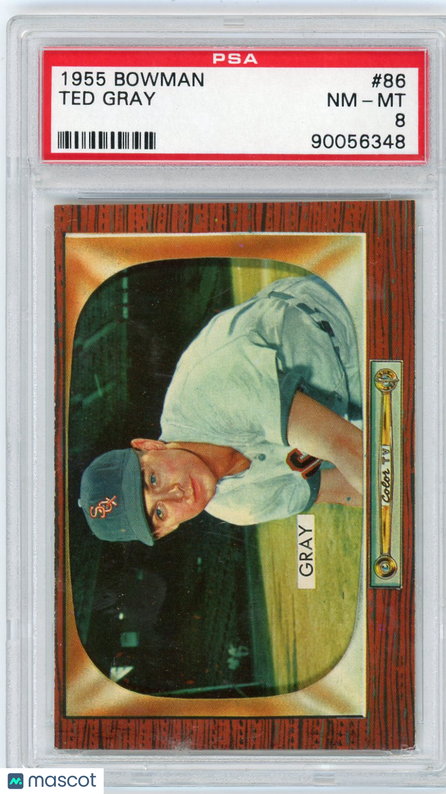 1955 Bowman Ted Gray #86 PSA 8