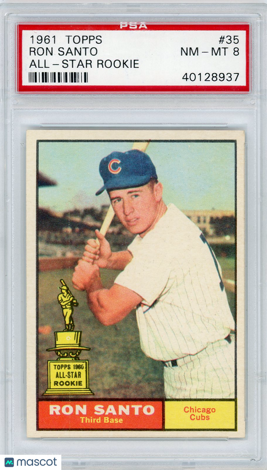 1961 Topps Ron Santo #35 All Star Rookie PSA 8
