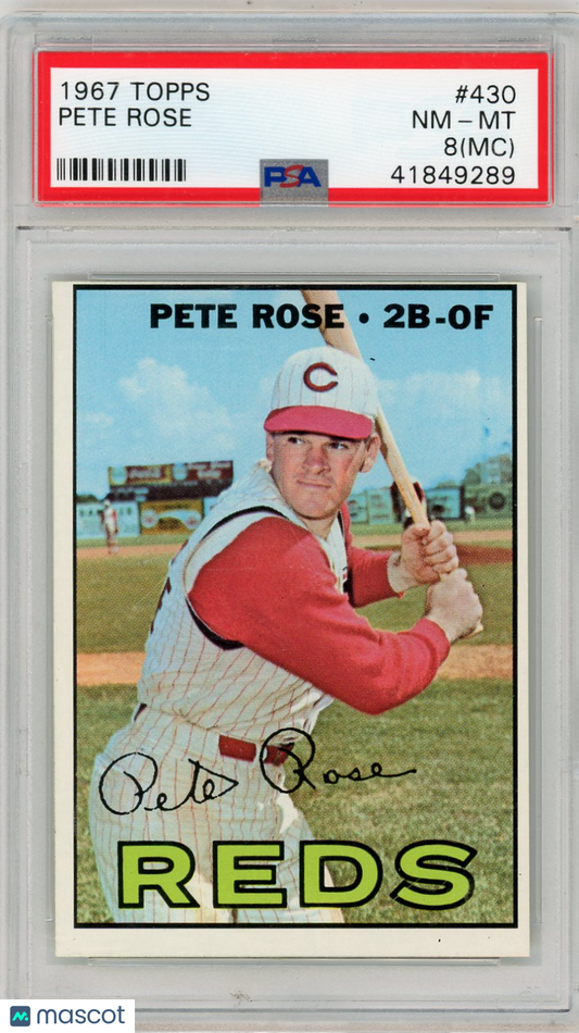 1967 Topps Pete Rose #430 PSA 8 MC
