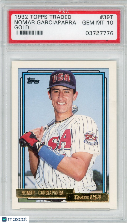 1992 Topps Traded Nomar Garciaparra #39T Gold PSA 10